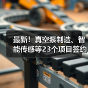 最新！真空泵制造、智能传感等23个项目签约落户（图2）