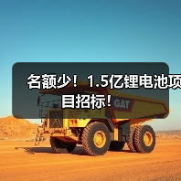 名额少!1.5亿锂电池项目招标!(图2) 名额少!1.5亿锂电池项目招标!(图2)