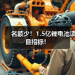 名额少!1.5亿锂电池项目招标!(图1) 名额少!1.5亿锂电池项目招标!(图1)