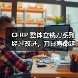 CFRP 整体立铣刀系列经过改进，刀具寿命延长 30-50%（图2）