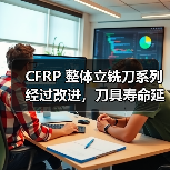 CFRP 整体立铣刀系列经过改进，刀具寿命延长 30-50%（图4）