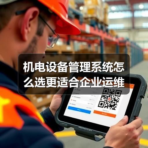 机电设备管理系统怎么选更适合企业运维