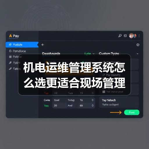 机电运维管理系统怎么选更适合现场管理