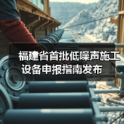 福建省首批低噪声施工设备申报指南发布（图2）