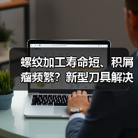 螺纹加工寿命短、积屑瘤频繁?新型刀具解决方案来了!(图4) 螺纹加工寿命短、积屑瘤频繁?新型刀具解决方案来了!(图4)