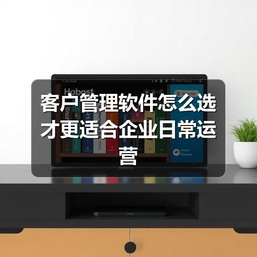 客户管理软件怎么选才更适合企业日常运营