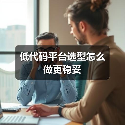 低代码平台选型怎么做更稳妥