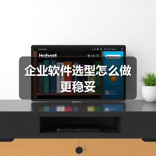 企业软件选型怎么做更稳妥