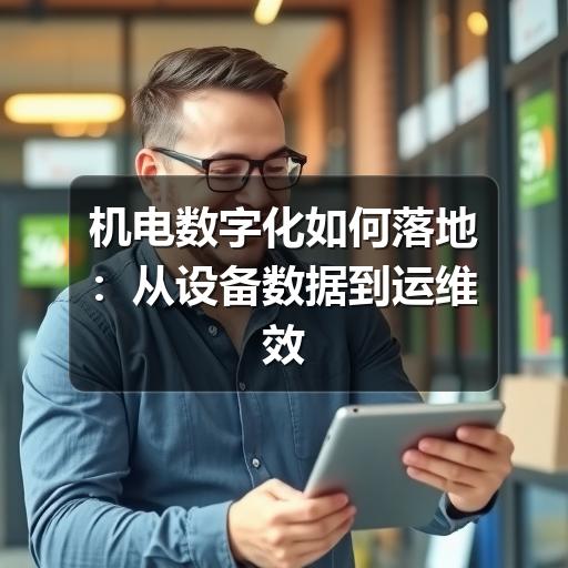 机电数字化如何落地:从设备数据到运维效率的系统思路