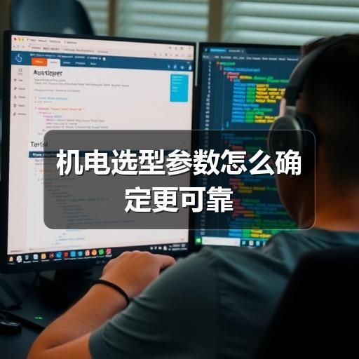 机电选型参数怎么确定更可靠