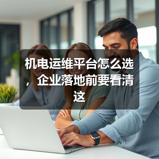 机电运维平台怎么选,企业落地前要看清这些要点