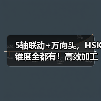 5轴联动+万向头,HSK锥度全都有!高效加工不设限(图4) 5轴联动+万向头,HSK锥度全都有!高效加工不设限(图4)