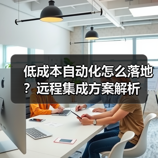 低成本自动化怎么落地?远程集成方案解析(图1) 低成本自动化怎么落地?远程集成方案解析(图1)