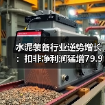 水泥装备行业逆势增长:扣非净利润猛增79.99%(图1) 水泥装备行业逆势增长:扣非净利润猛增79.99%(图1)