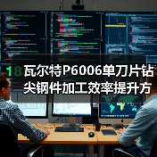 瓦尔特P6006单刀片钻尖钢件加工效率提升方案(图1) 瓦尔特P6006单刀片钻尖钢件加工效率提升方案(图1)