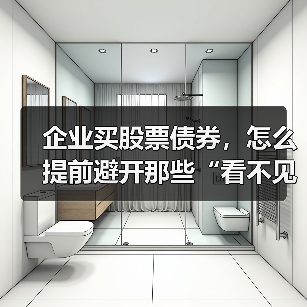 企业买股票债券,怎么提前避开那些“看不见的坑”?(图1) 企业买股票债券,怎么提前避开那些“看不见的坑”?(图1)