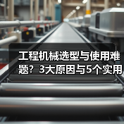 工程机械选型与使用难题?3大原因与5个实用解决方法(图4) 工程机械选型与使用难题?3大原因与5个实用解决方法(图4)