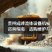 贵州成峰流体设备机械咨询指南：选购维护与故障解析2025（图1）