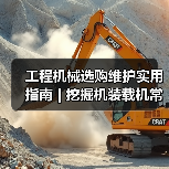 工程机械选购维护实用指南 | 挖掘机装载机常见问题解析(图1) 工程机械选购维护实用指南 | 挖掘机装载机常见问题解析(图1)