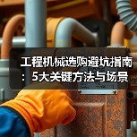 工程机械选购避坑指南：5大关键方法与场景解析