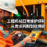 工程机械日常维护经验:从需求判断到使用保养方法(图4) 工程机械日常维护经验:从需求判断到使用保养方法(图4)