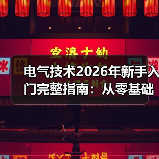 电气技术2026年新手入门完整指南：从零基础到实战的10个关键步骤