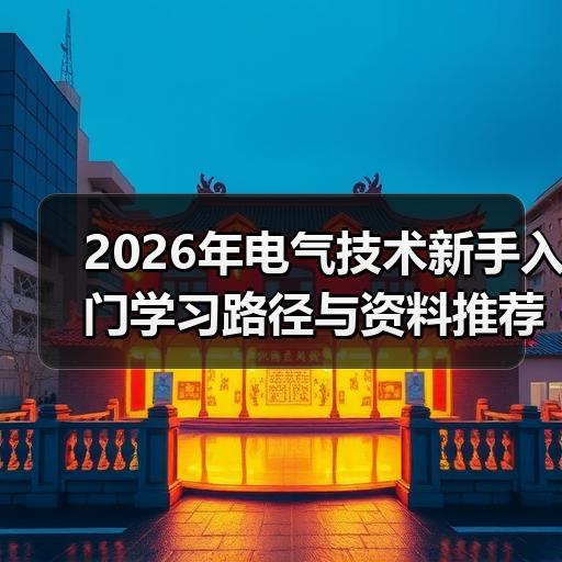 2026年电气技术新手入门学习路径与资料推荐