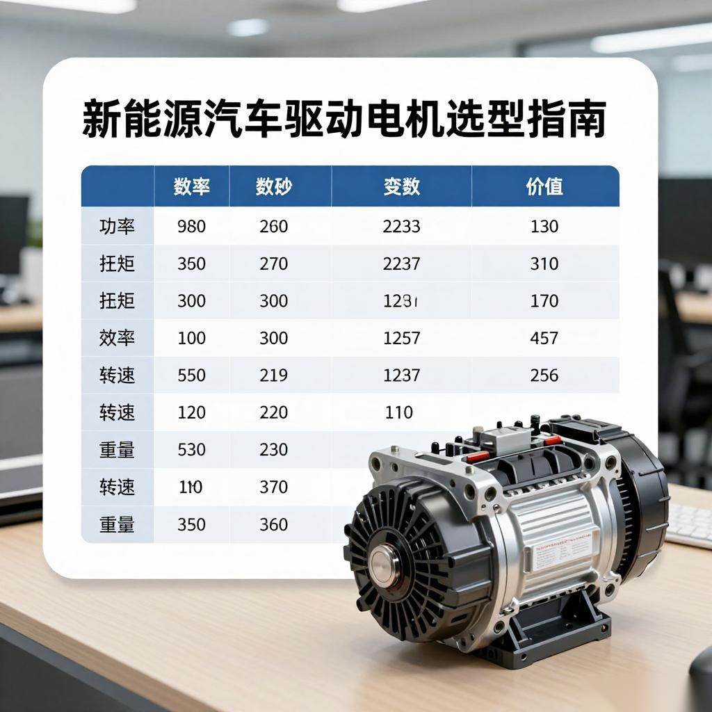 新能源汽车驱动电机选型指南：关键参数对比与标准解读全攻略