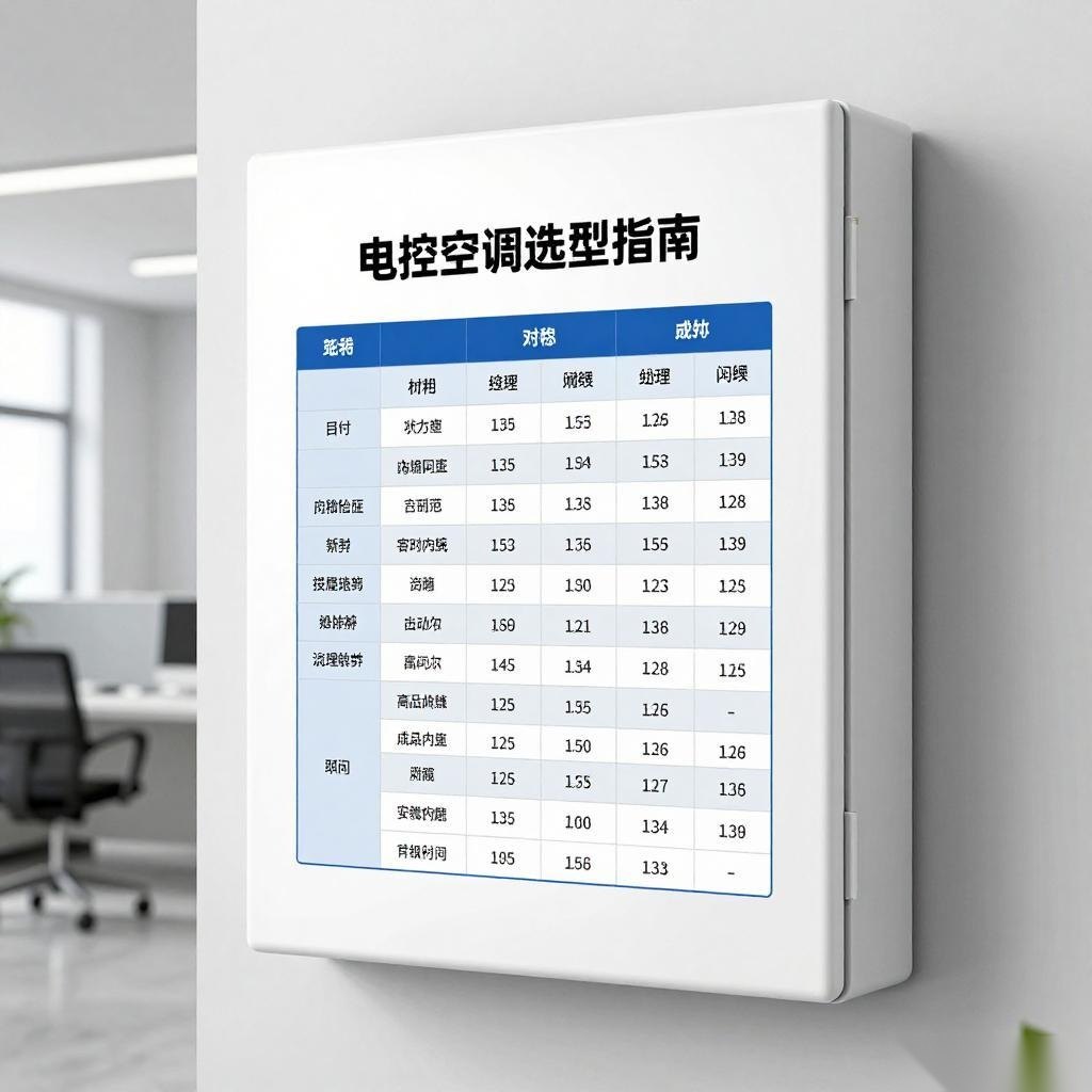 电控箱空调选型指南：关键参数对比与技术要点解析