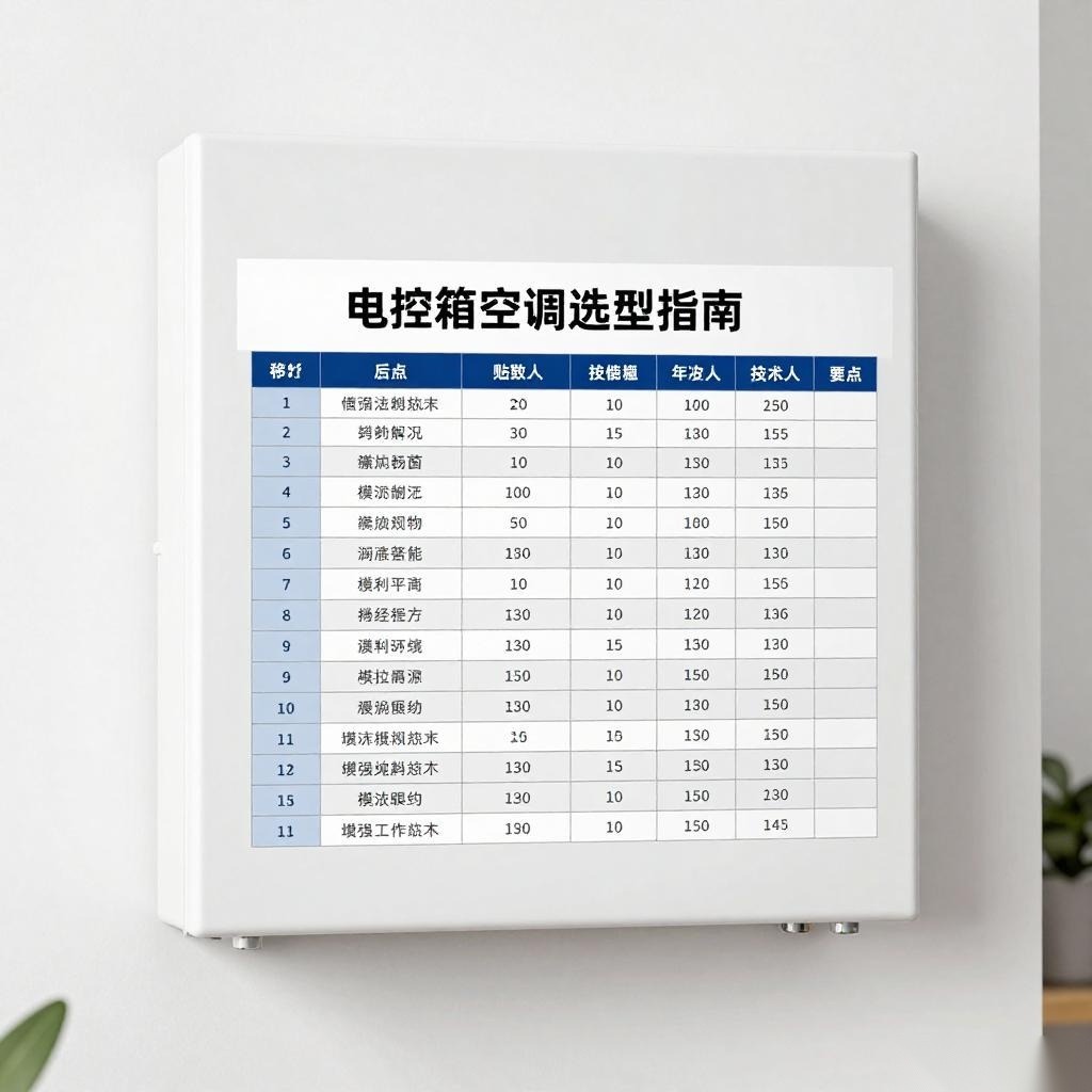 电控箱空调选型指南：关键参数对比与技术要点解析