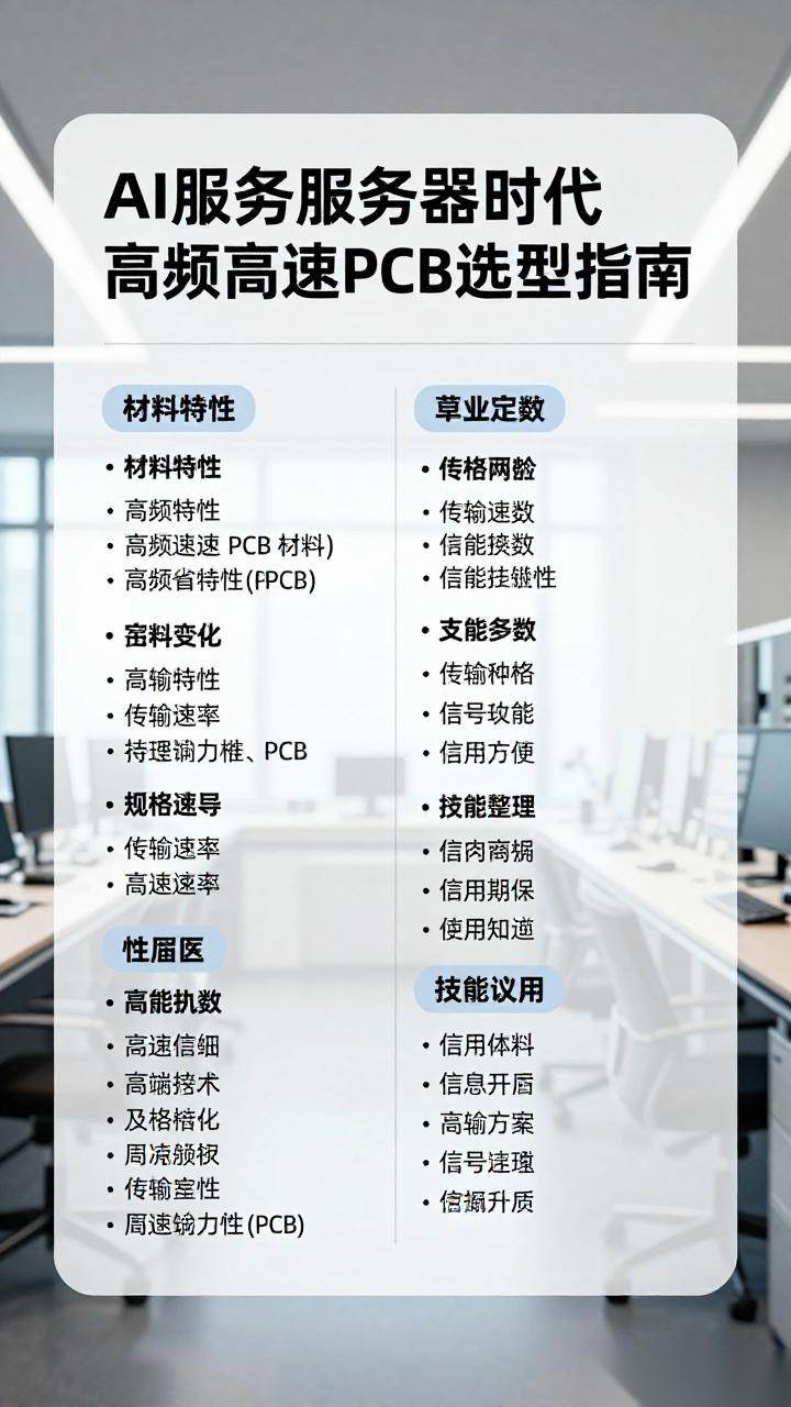 高频高速PCB选型指南：AI服务器时代的关键材料选择与应用