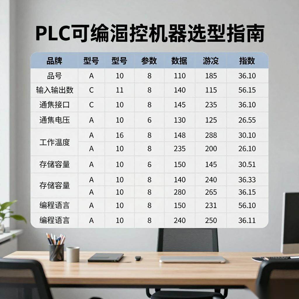 PLC可编程控制器选型指南：关键参数对比与决策要点｜工业自动化核心技巧