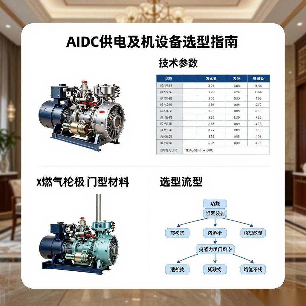 燃气轮机选型指南：AIDC供电与机电设备出海参数对比全攻略