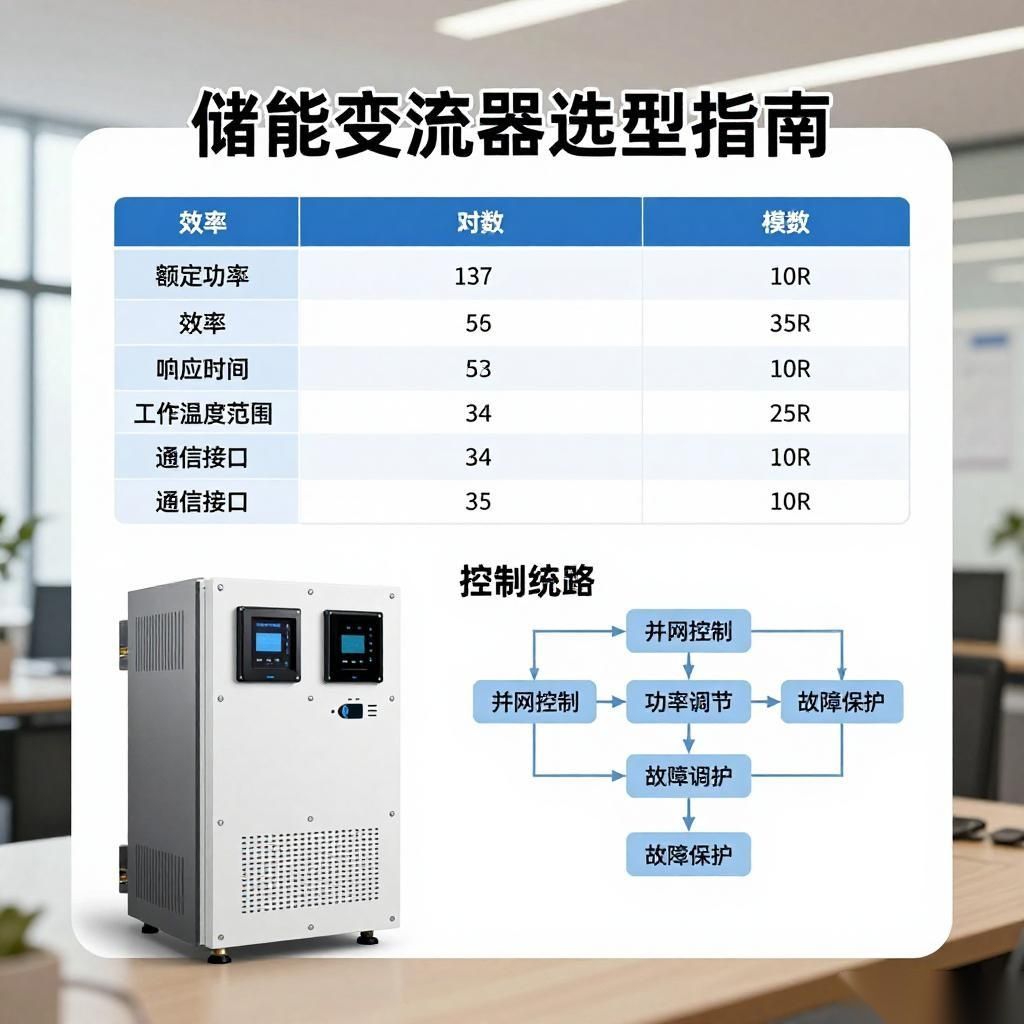 储能变流器选型指南:参数对比与控制策略优化全攻略
