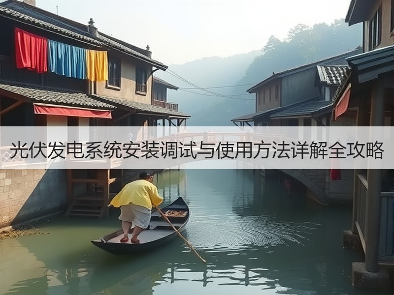 光伏发电系统安装调试与使用方法详解全攻略
