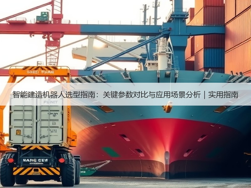 智能建造机器人选型指南：关键参数对比与应用场景分析｜实用指南