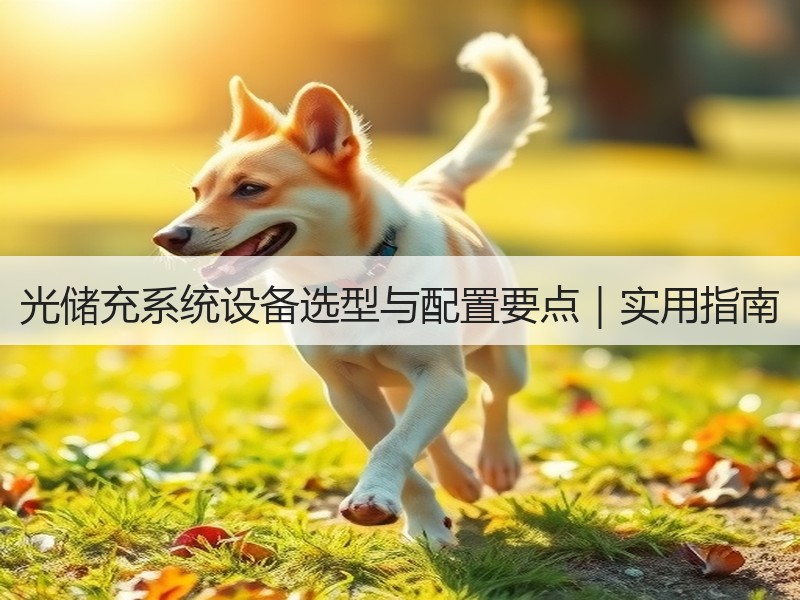 光储充系统设备选型与配置要点｜实用指南