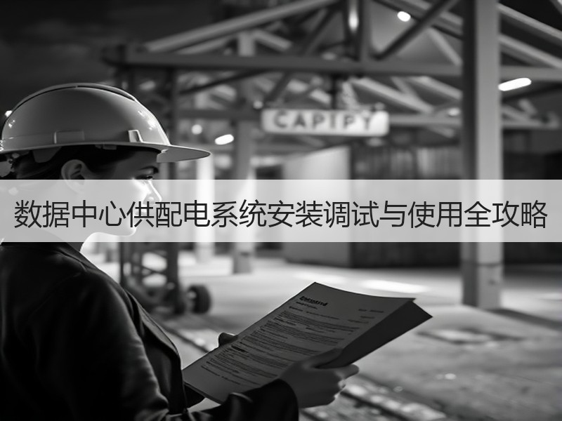 数据中心供配电系统安装调试与使用全攻略
