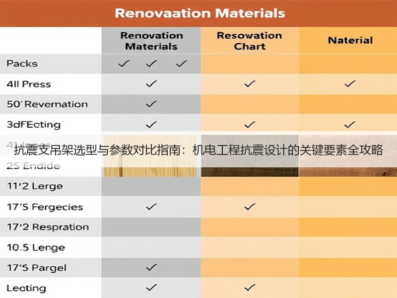 抗震支吊架选型与参数对比指南：机电工程抗震设计的关键要素全攻略