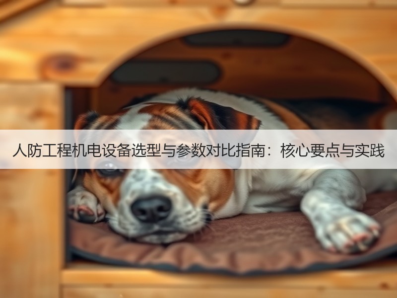 人防工程机电设备选型与参数对比指南：核心要点与实践