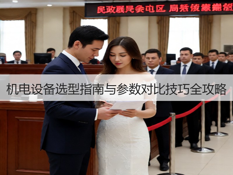 机电设备选型指南与参数对比技巧全攻略