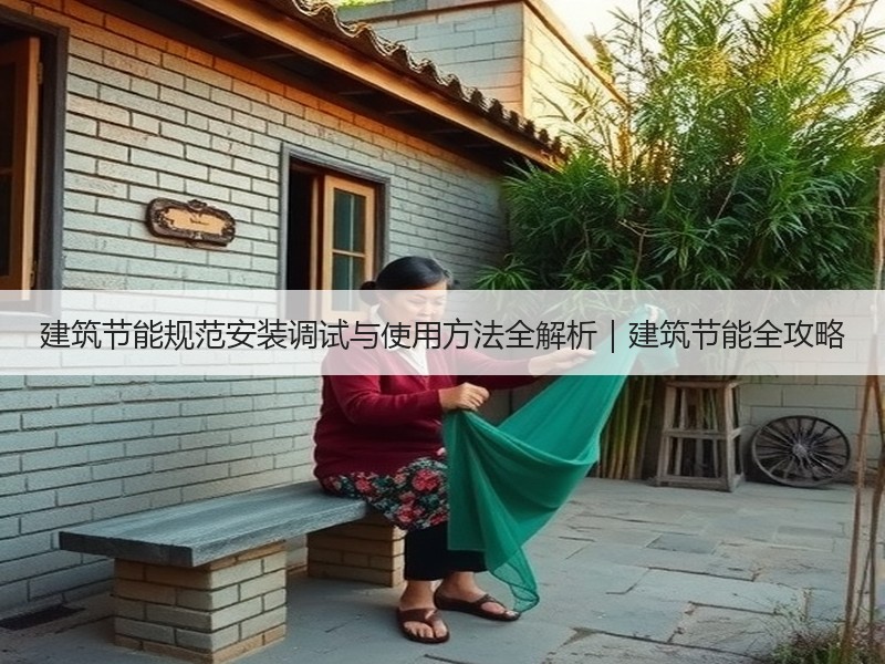 建筑节能规范安装调试与使用方法全解析｜建筑节能全攻略