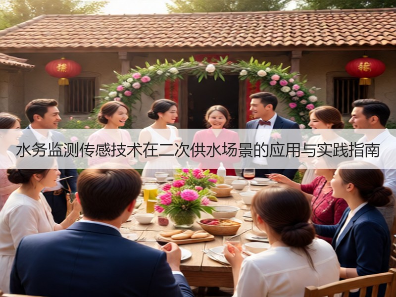 水务监测传感技术在二次供水场景的应用与实践指南