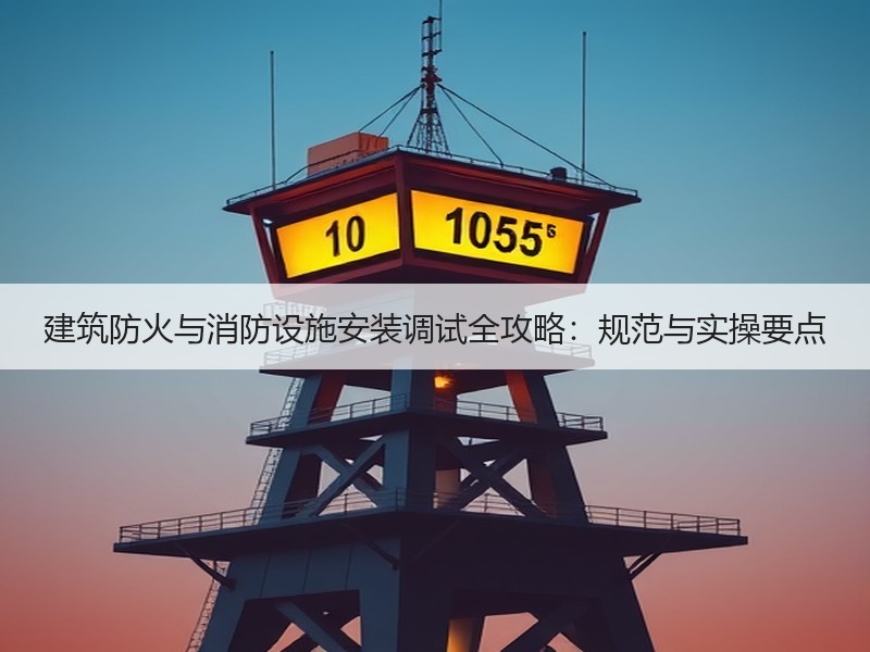 建筑防火与消防设施安装调试全攻略：规范与实操要点