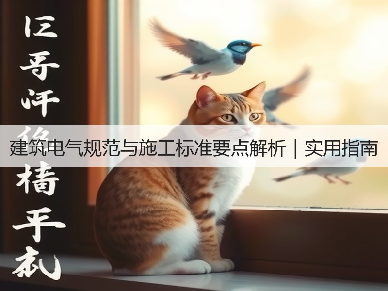 建筑电气规范与施工标准要点解析｜实用指南