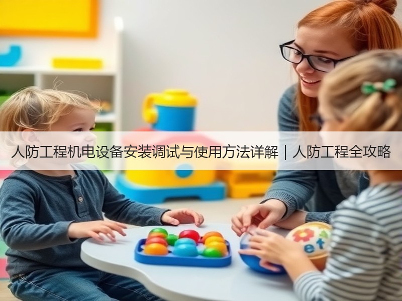 人防工程机电设备安装调试与使用方法详解｜人防工程全攻略